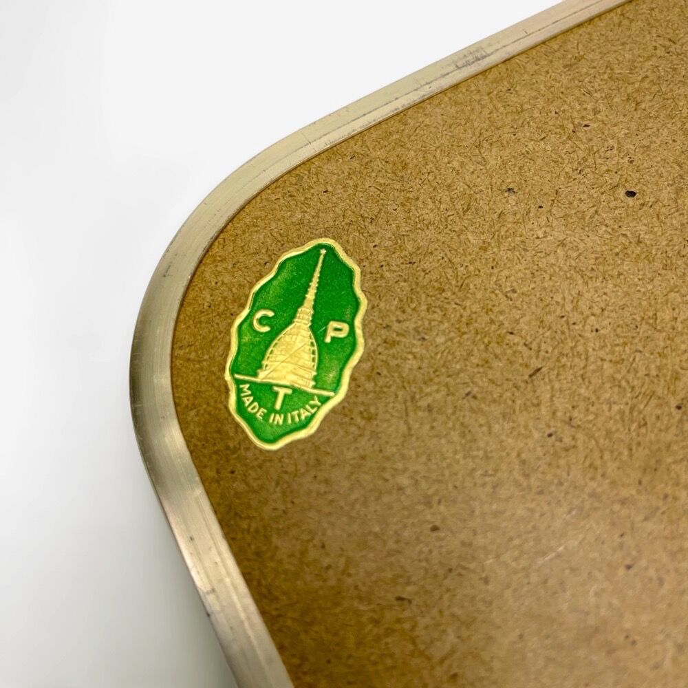 Brass tray and Formica Italy 50s