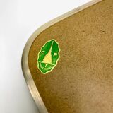 Brass tray and Formica Italy 50s