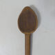 3 old small wooden spoons carved folk art