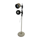 Vintage space-style floor lamp with 2 spots.