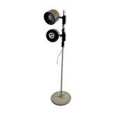 Vintage space-style floor lamp with 2 spots.