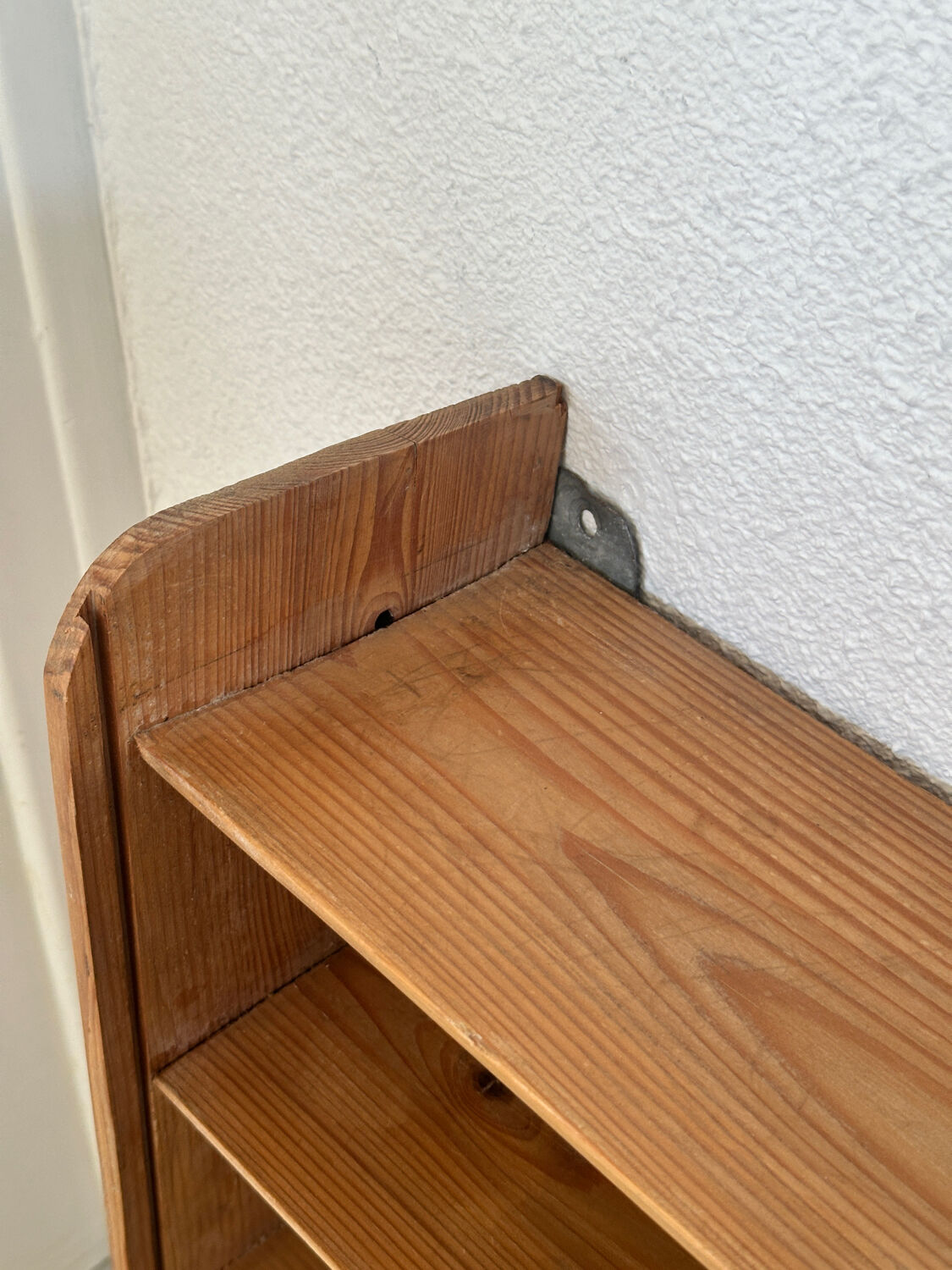 Hanging wooden shelf
