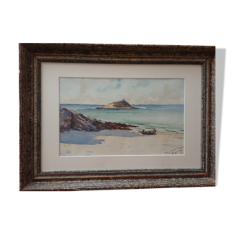 Tableau aquarelle marine