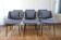 Series of 6 vintage modernist chairs Raphael Raffel, 1950s