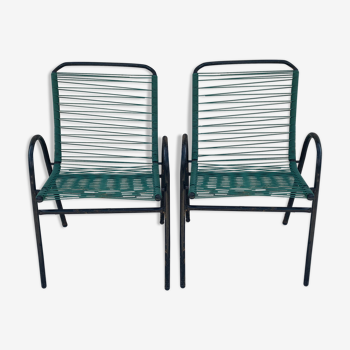 Pair of Scoubidou Armchair