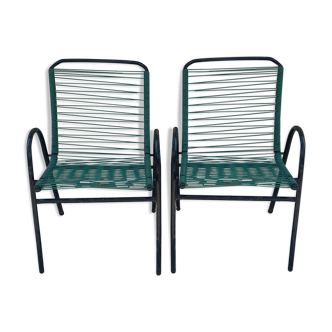 Pair of Scoubidou Armchair