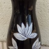 Navy blue and gold vase