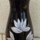 Navy blue and gold vase