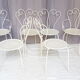 Lot of 6 metal garden seats