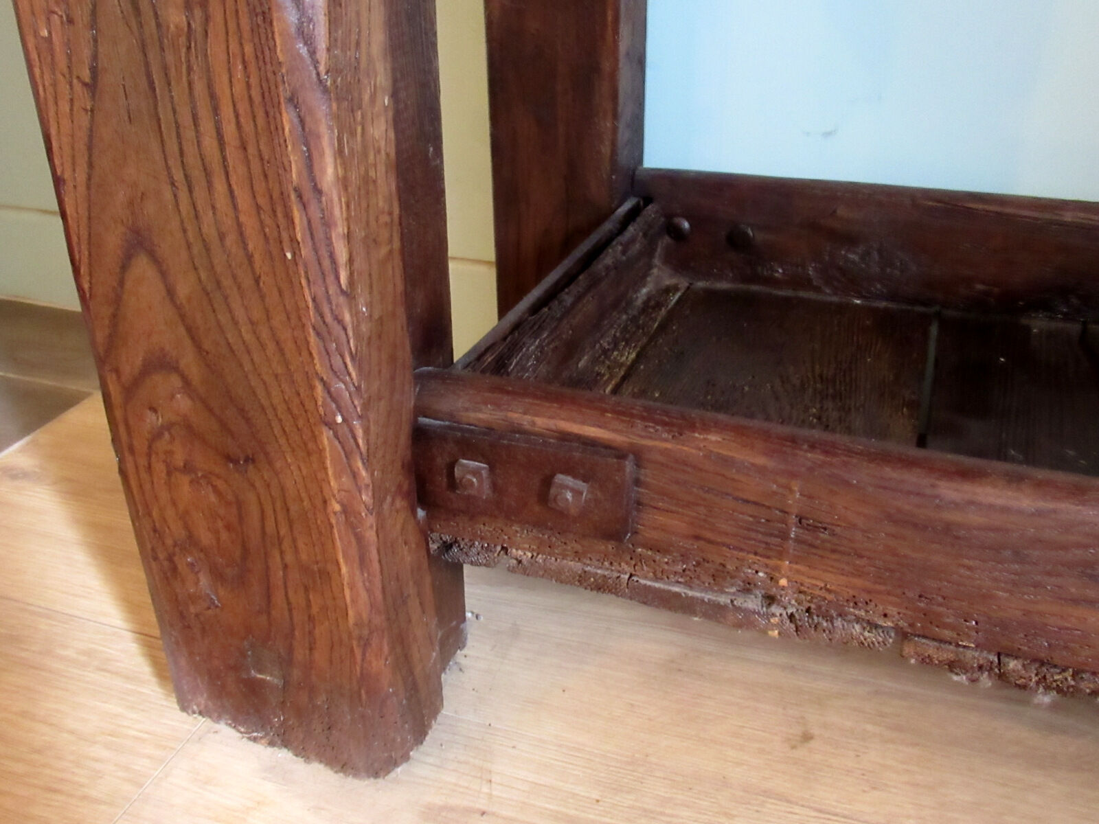 Workbench in oak, beech top