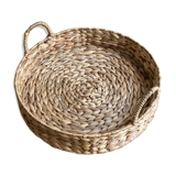 Round top in vintage braided rattan