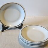 6 Sologne porcelain soup plates in very good condition