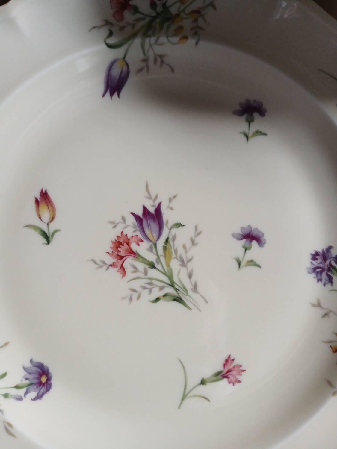 Service of 8 plates + 1 compote dish Limoges France