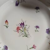 Service of 8 plates + 1 compote dish Limoges France