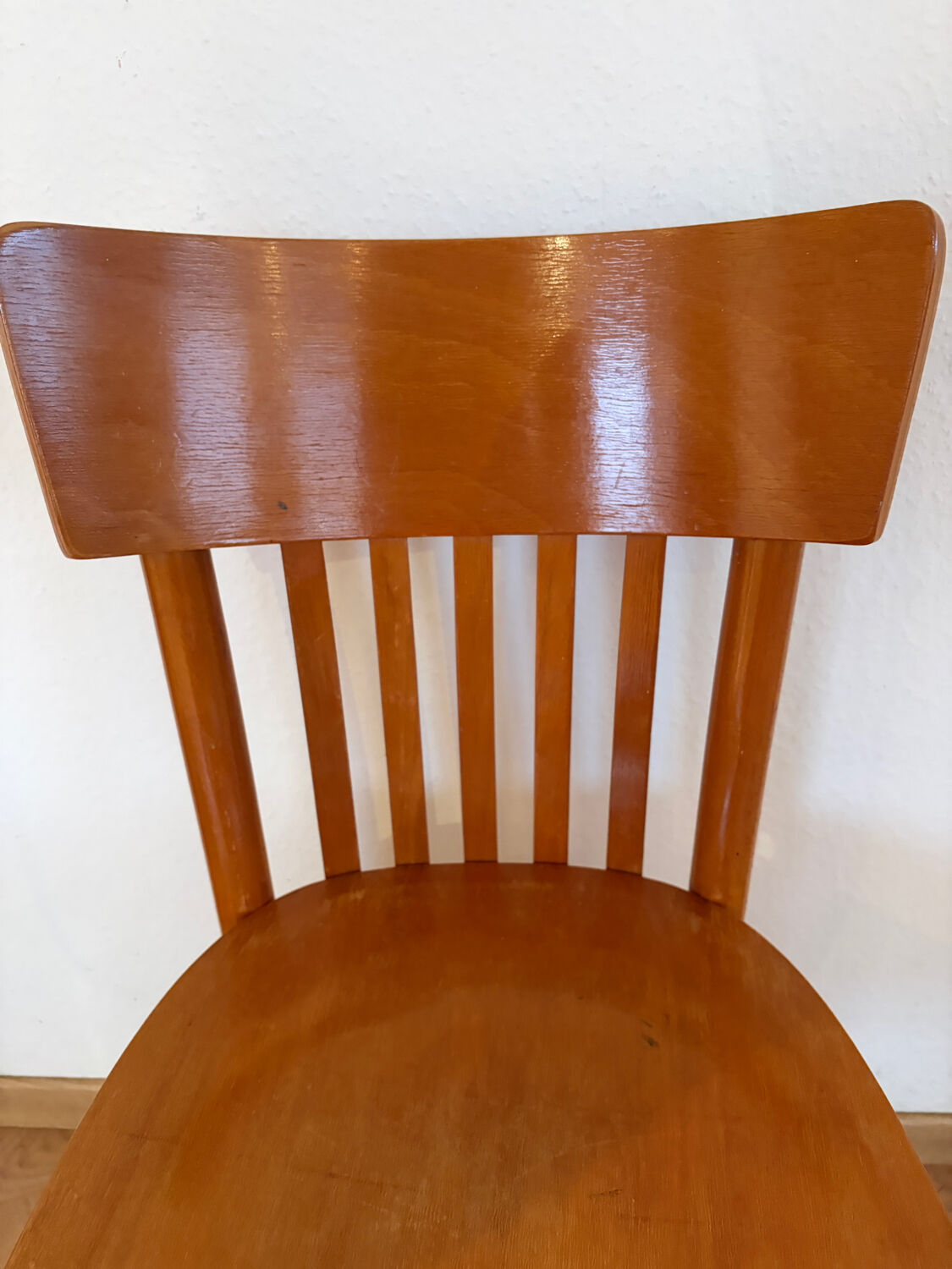 Pair of vintage bistro chairs, Netherlands, 1950s-60s