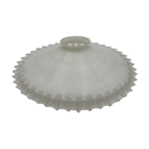 Galette opaline ondulée en verre