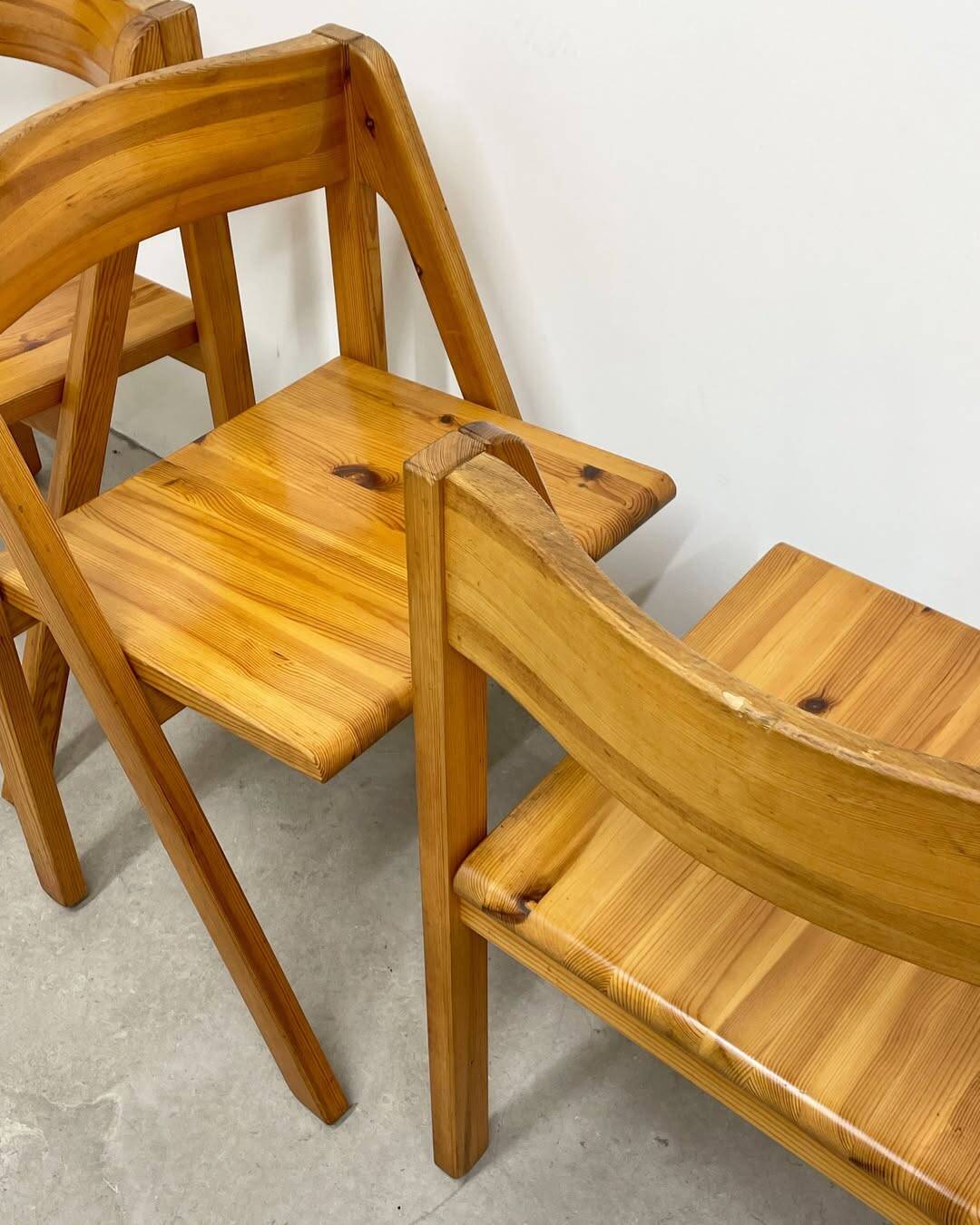 4 Fyrkat chairs, Nissen & Gehl, Denmark, circa 1970