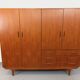 Vintage Scandinavian teak wardrobe from the 1960s.