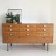 Store counter in oak and glass mid century showcase, 50 years
