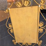 Vintage Art Deco wrought iron mirror