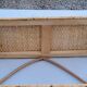 Double wall shelf in bamboo and rattan from the 70s