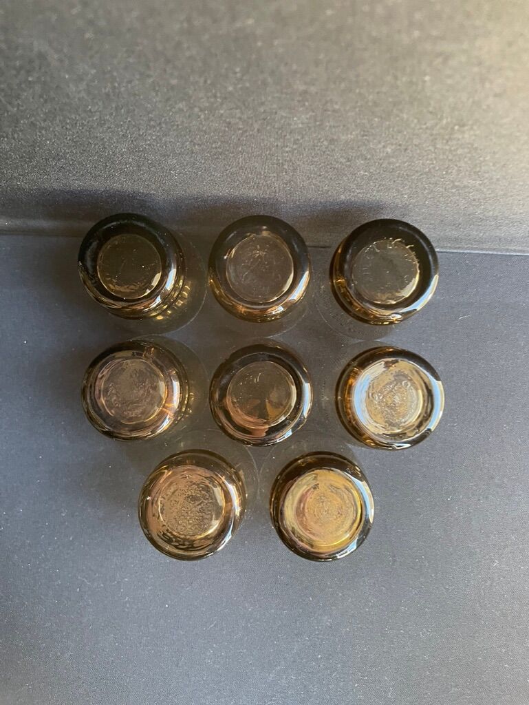 Liquor service smoked glass