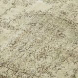 Handmade Distressed Oriental Beige Carpet 163 cm x 281 cm - 38904