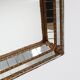20th Century Spanish trapezoidal Venetian mosaic Mirror with brass details