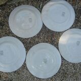 5 plates Ceranord St Amand model Eglantine