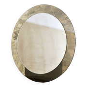 Large round double-layer mirror by Veca, Italy, 1970s