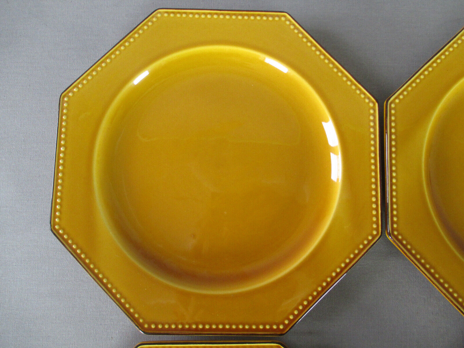 6 Poet Laval beaded octagonal plates