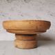 Compotier elm carved wood