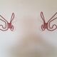 Set of 2 hooks Ettore Sottsass