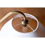 Brass and marble floor lamp, Italy 1950s