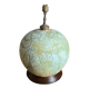 Spherical ceramic lamp with bark texture