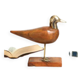 Brass and rosewood bird