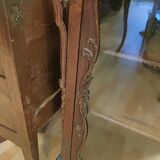 Two-part cabinet, recessed and with a glass-fronted display case, in Indian rosewood, circa 1850/60