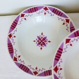 4 assiettes creuses en terre de fer du Moulin des Loups et Hamage modèle Madeleine