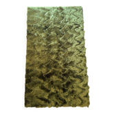 Tapis vintage vert à poils longs Pelfran Crylor