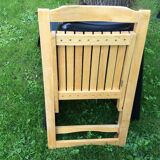 Series of 4 folding chairs