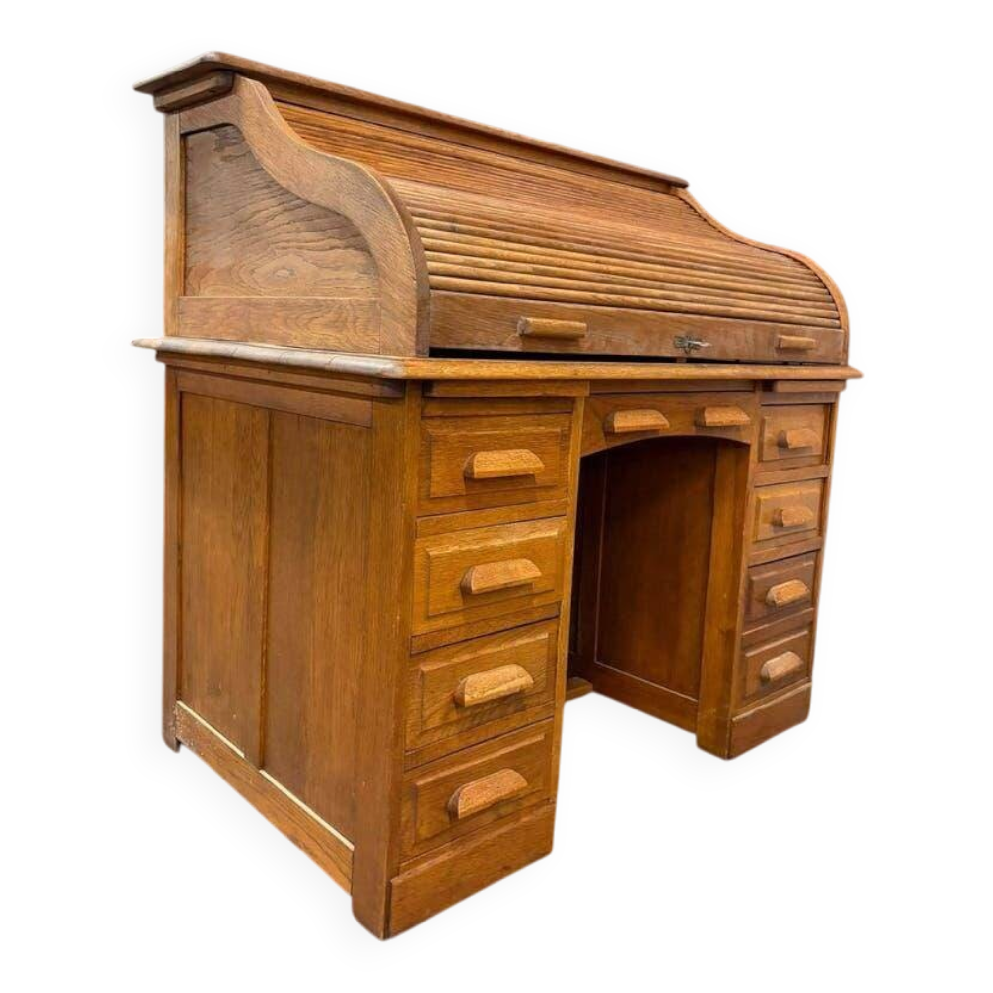 Bureau américain vintage en bois / table d'écriture