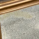 Mirror gilded rounded corners 109x80cm