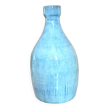 Vase bouteille en céramique émaillée, daté de 1979, signature à identifier