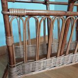 Wicker rattan magazine holders