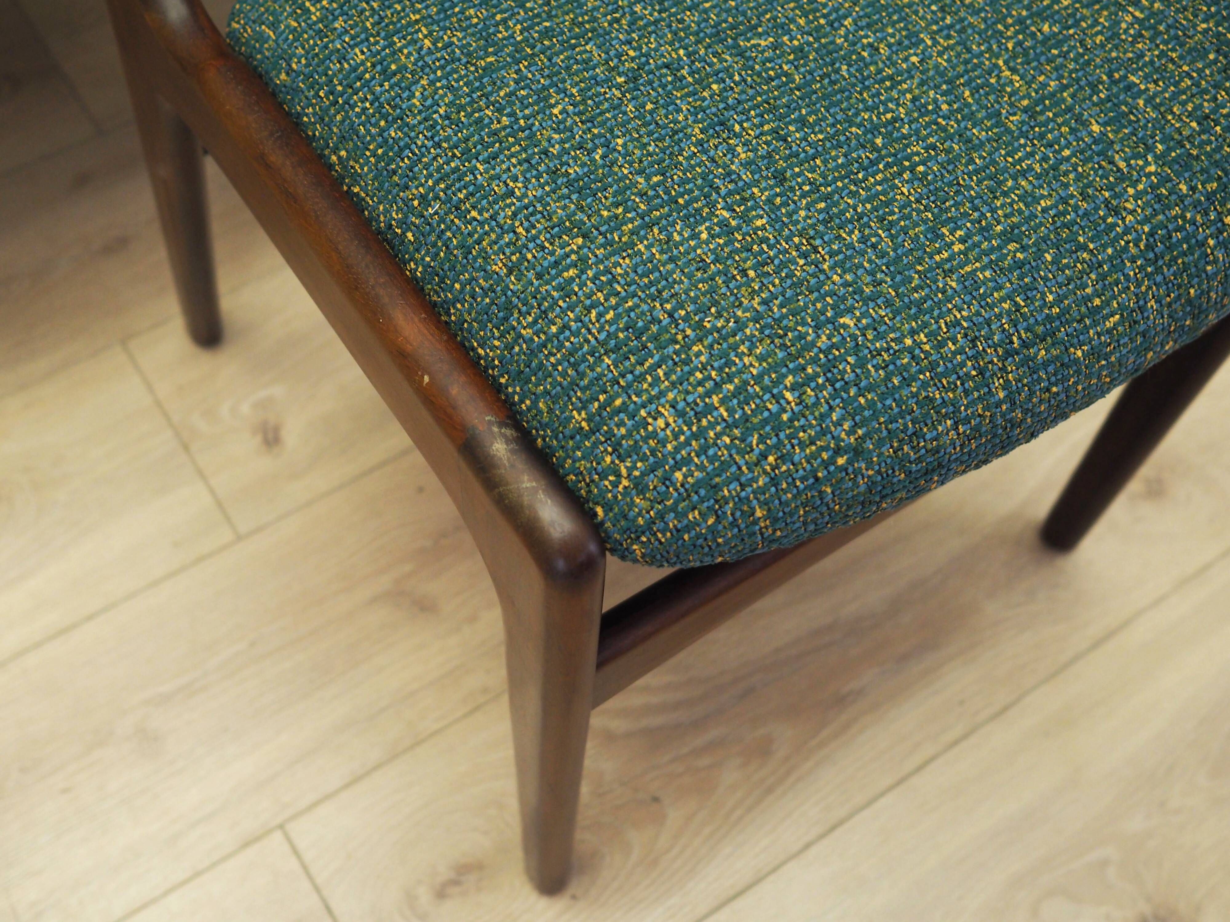 Set of six mahogany chairs, Danish design, 1970s, designer: Henning Kjærnul