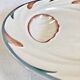 Set of 6 old Digoin Sarreguemines asparagus slushie plates