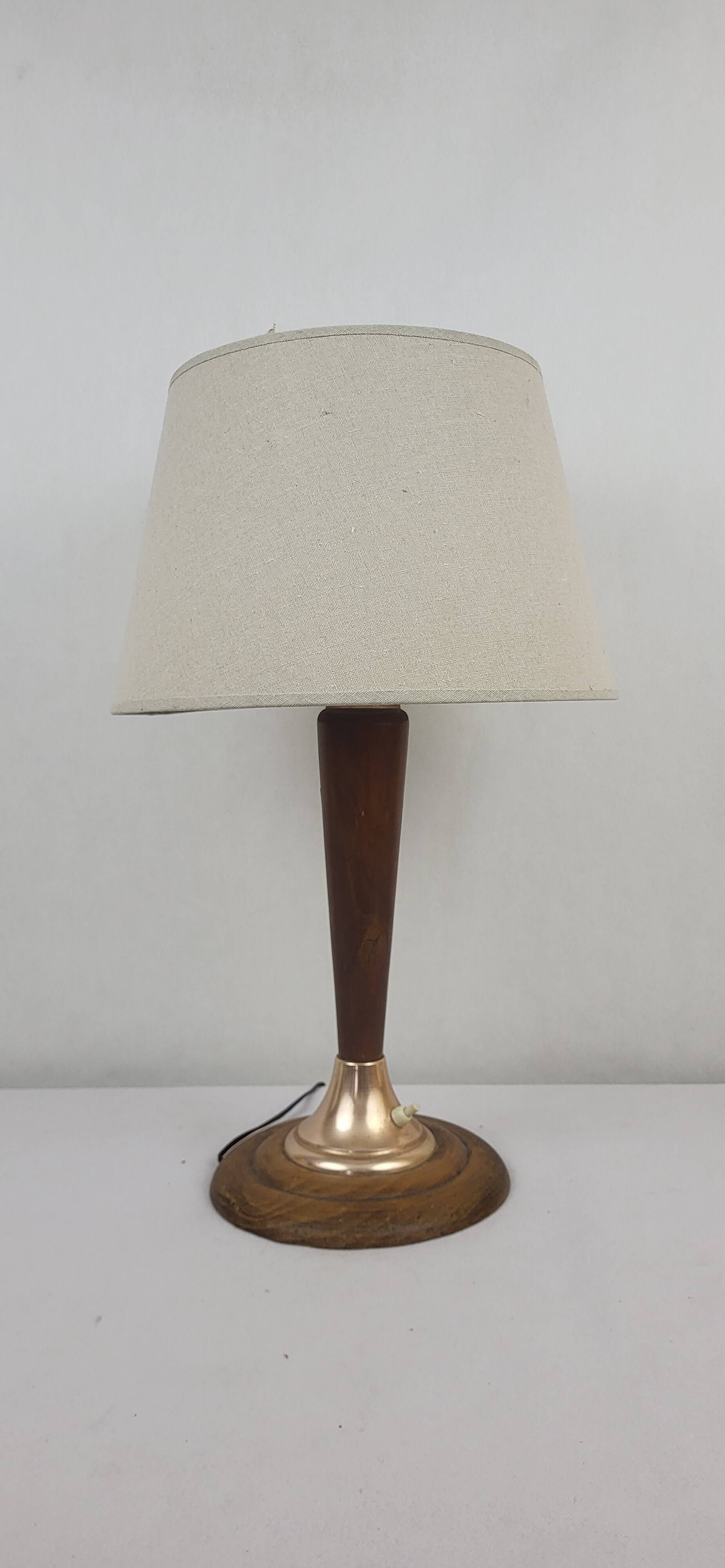 Art Deco wooden lamp