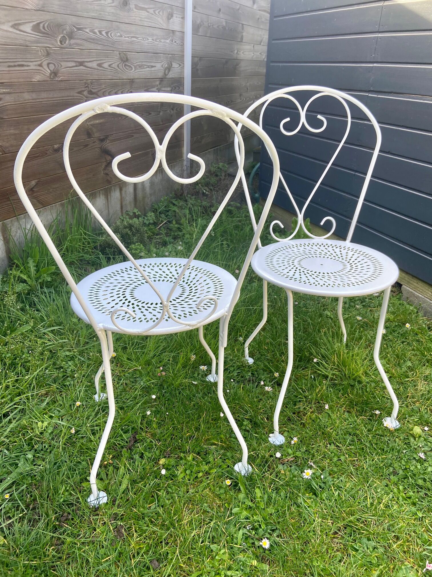 Wrought iron chairs