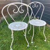 Chaises fer forgé