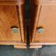 Pair of Art Deco bedside tables renovated in ash, 1930s.